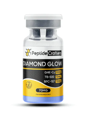 Diamond Glow 70mg Large 8mL vial – GHK-CU (50mg) + TB-500 (10mg) + BPC-157 (10mg)