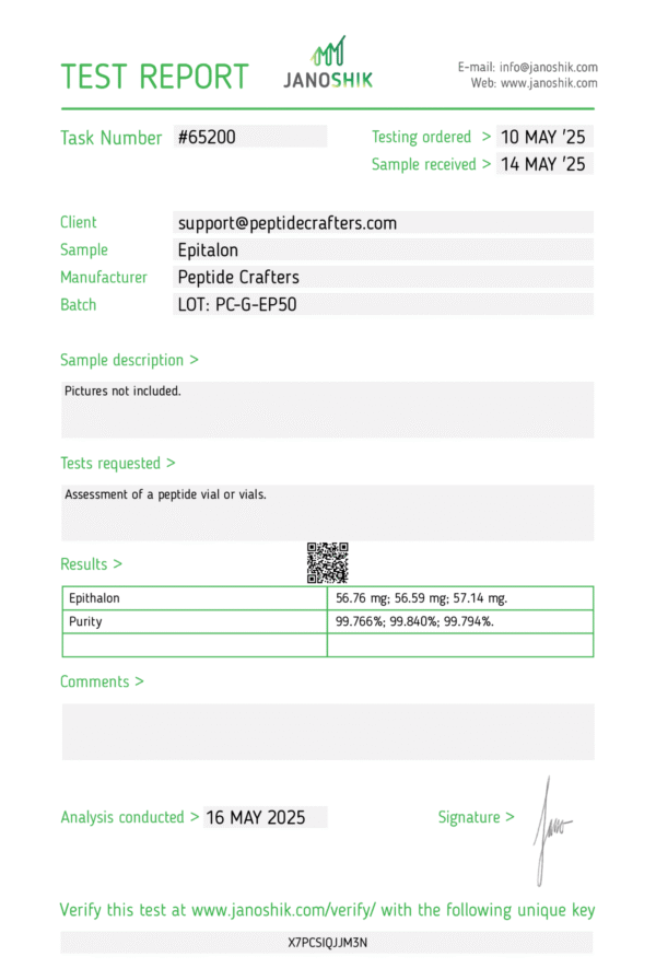 HPLC-EPITALON-55mg-PC-G-EP50-scaled-1.png Epitalon (Epithalon) (80mg)