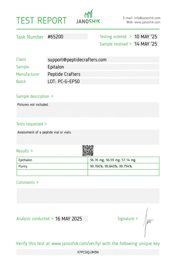 HPLC-EPITALON-55mg-PC-G-EP50-scaled-1.png Epitalon (Epithalon) (80mg)