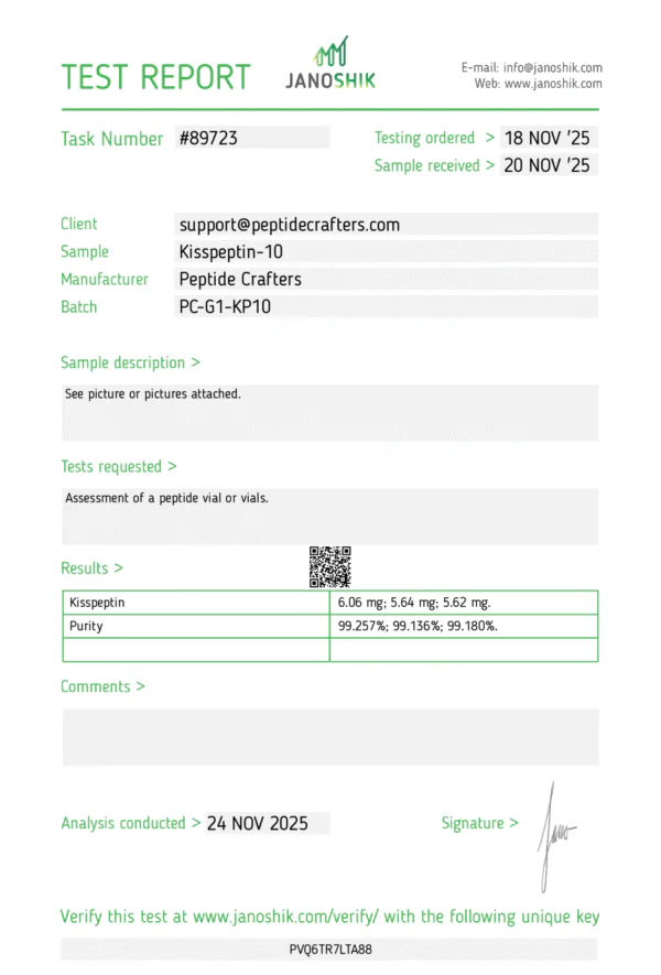 HPLC-Kisspeptin-10-PC-G1-KP10-scaled-1.png Kisspeptin-10 (5mg)
